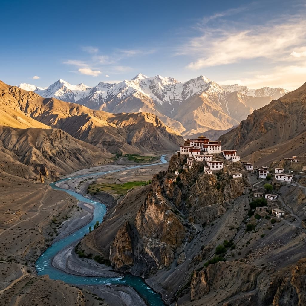 Himalayan mountain landscape